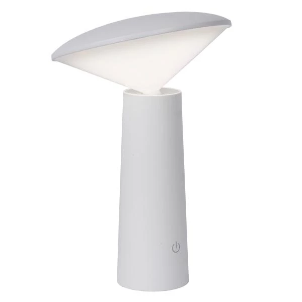 Lucide JIVE - Lámpara de mesa Recargable Dentro/Fuera - Batería/acumulador - Ø 13,7 cm - LED Regul. - CCT - 1x3W 2800K/6500K - IP44 - Blanco - detalle 2